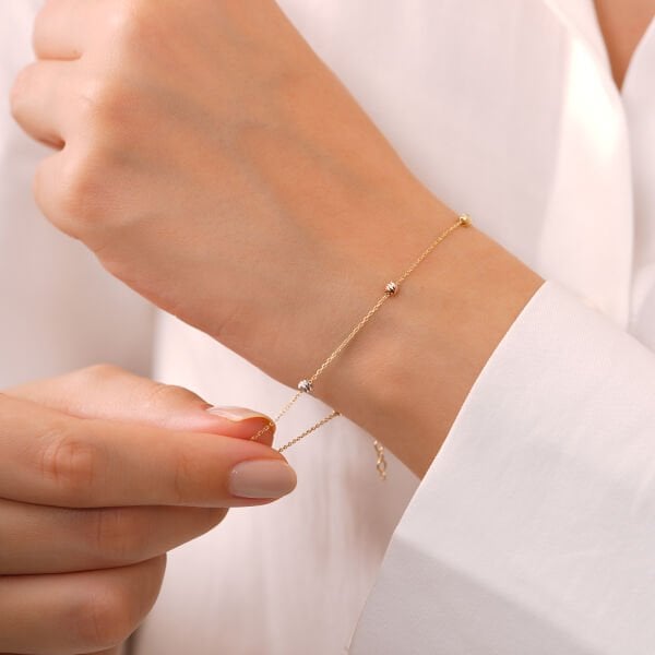 14 Ayar Soft Balance Altın  Bileklik