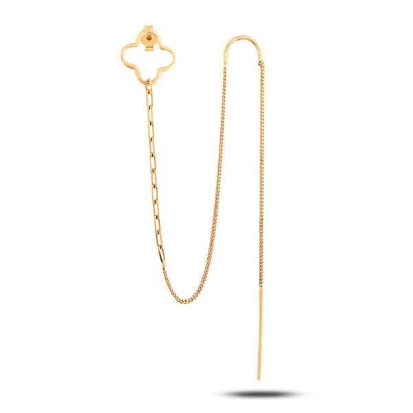 14 Ayar Lucky Whisper Tasarım Küpe