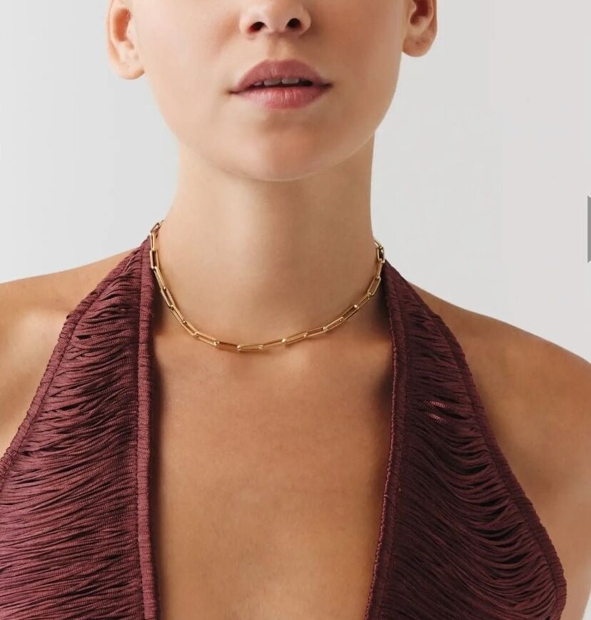 14 Ayar Choker Ataç Kolye