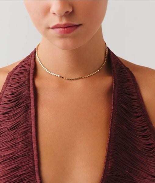 14 Ayar Luna Lıne Choker