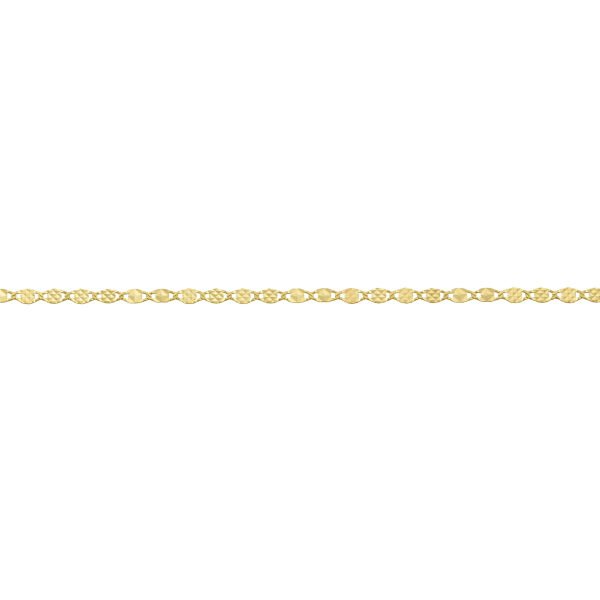 14 Ayar Tasarım Ezme Altın Zincir