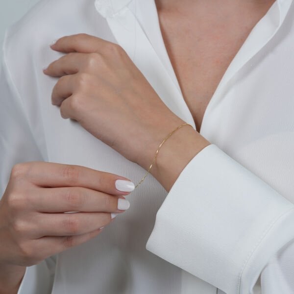 14 AYAR ALTIN KÜP BİLEKLİK