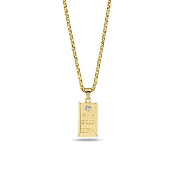 14 AYAR DOÇ  ZİNCİRLİ  KÜLÇE KOLYE