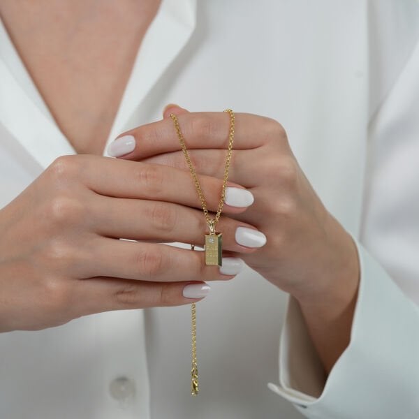 14 AYAR DOÇ  ZİNCİRLİ  KÜLÇE KOLYE