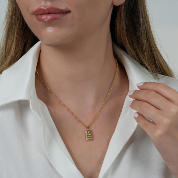 14 AYAR DOÇ  ZİNCİRLİ  KÜLÇE KOLYE