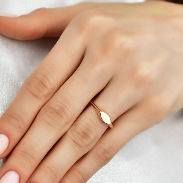 14 AYAR SADE TASARIM YÜZÜK